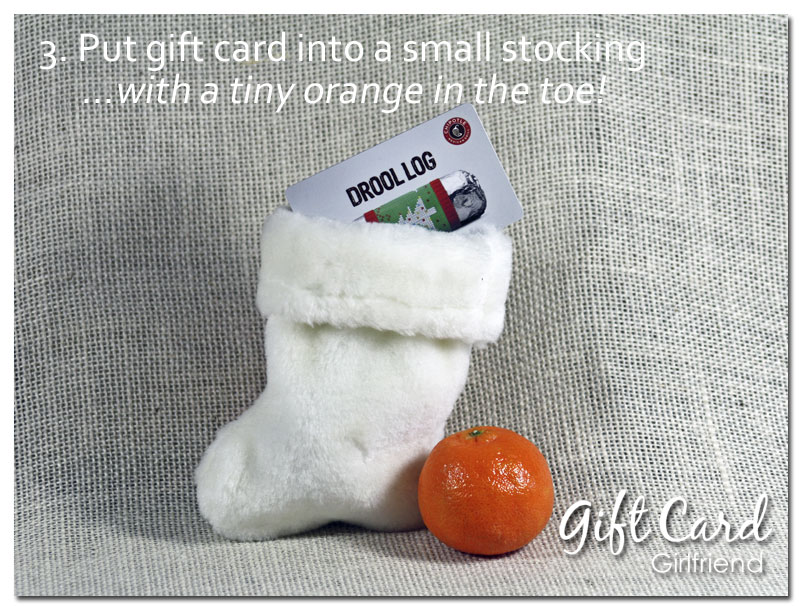 gift card wrapping ideas stocking