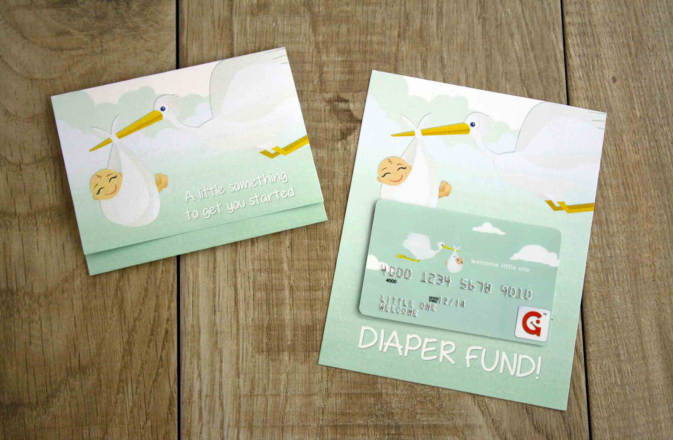 Free Printable Gift Card Holder for New Baby (Diaper Fund!)