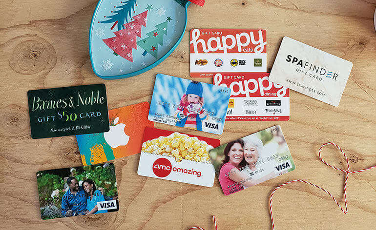 top holiday gift cards for everyone