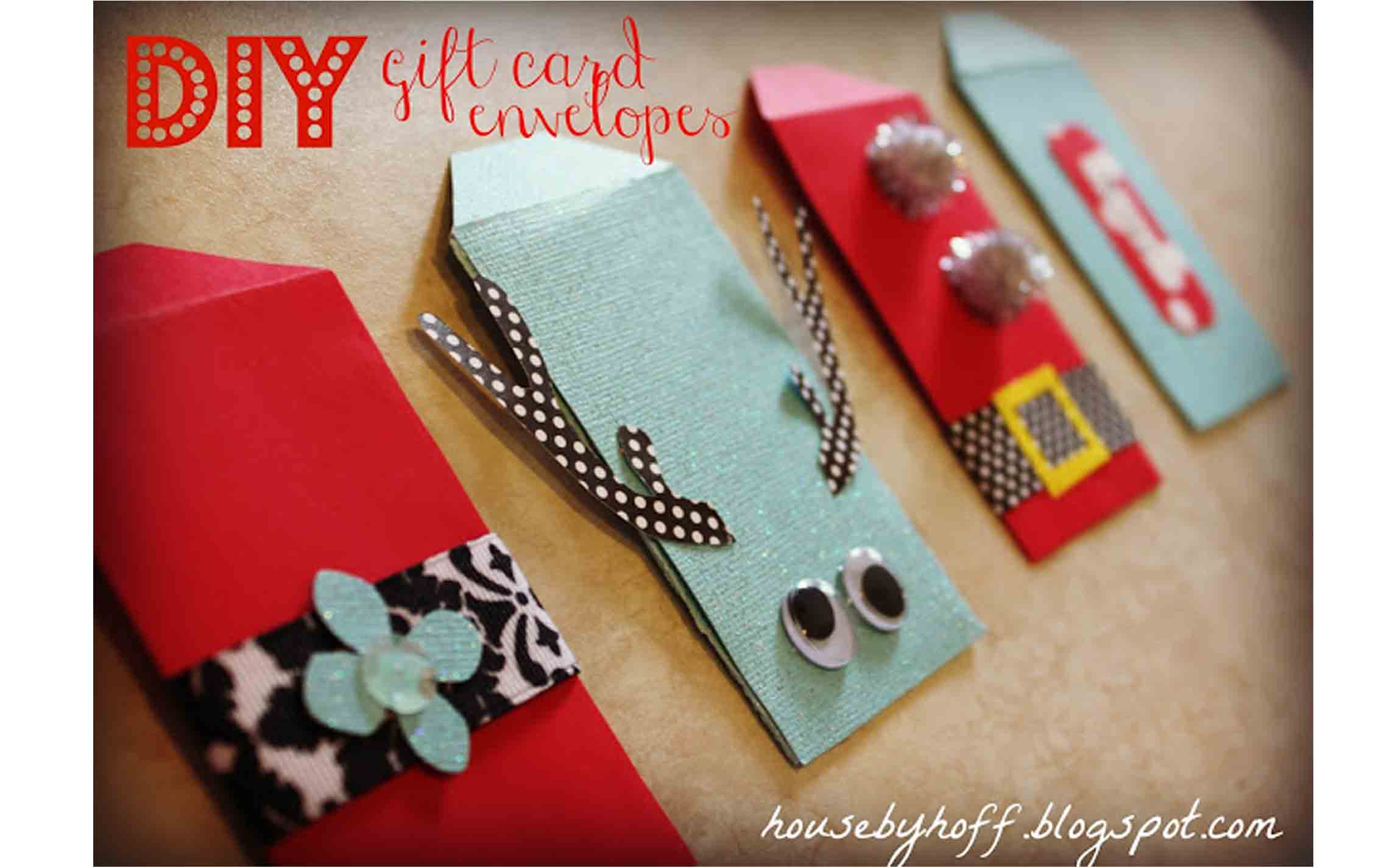 DIY Gift Card Holders (with Printable Template!) - The Homes I