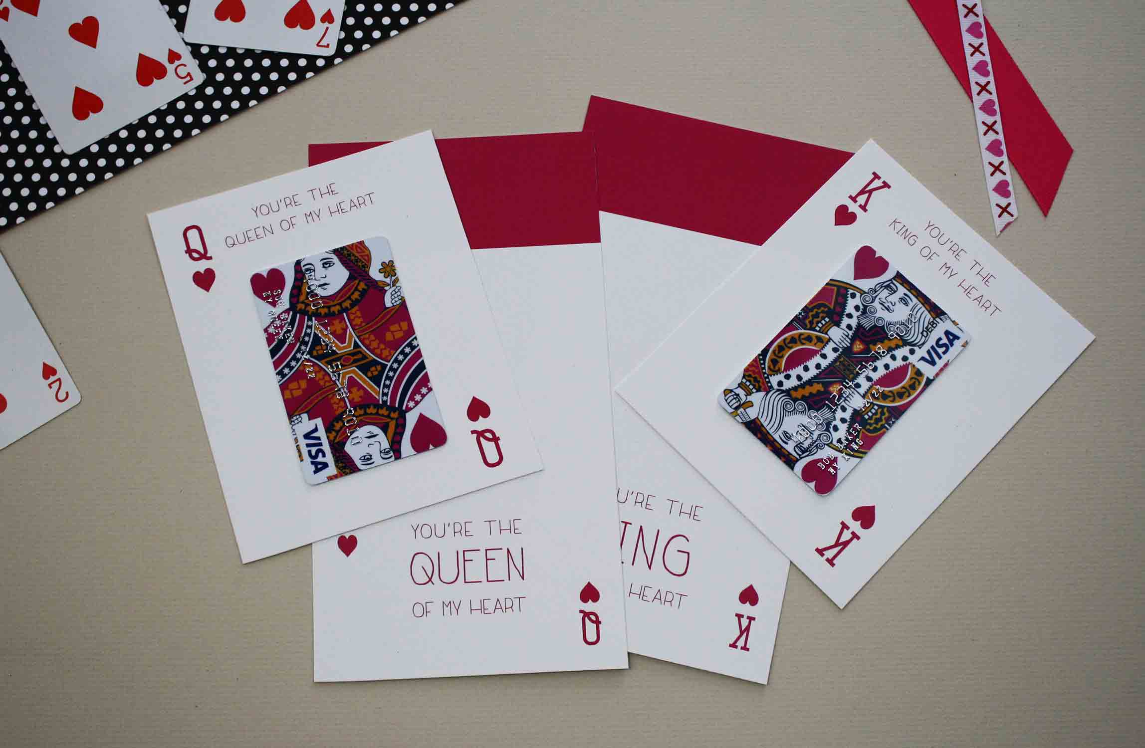 King of heart cards are ready