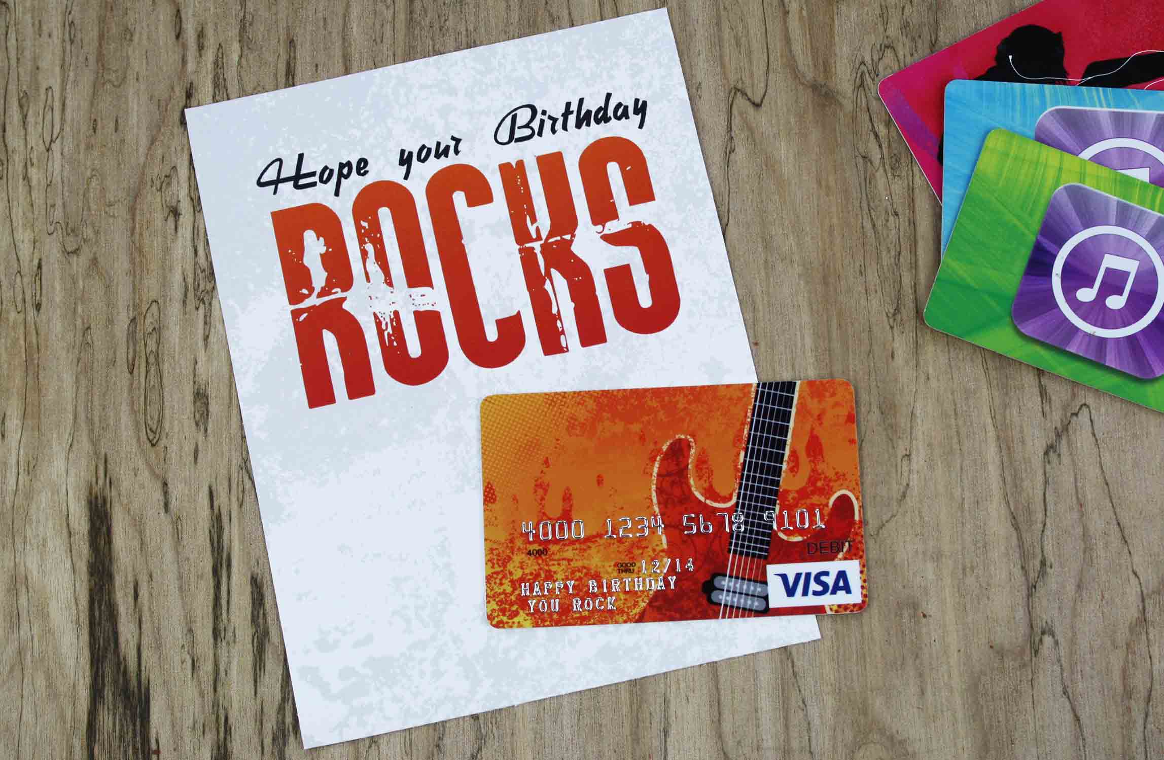 Hope Your Birthday Rocks Free MusicThemed Gift Card