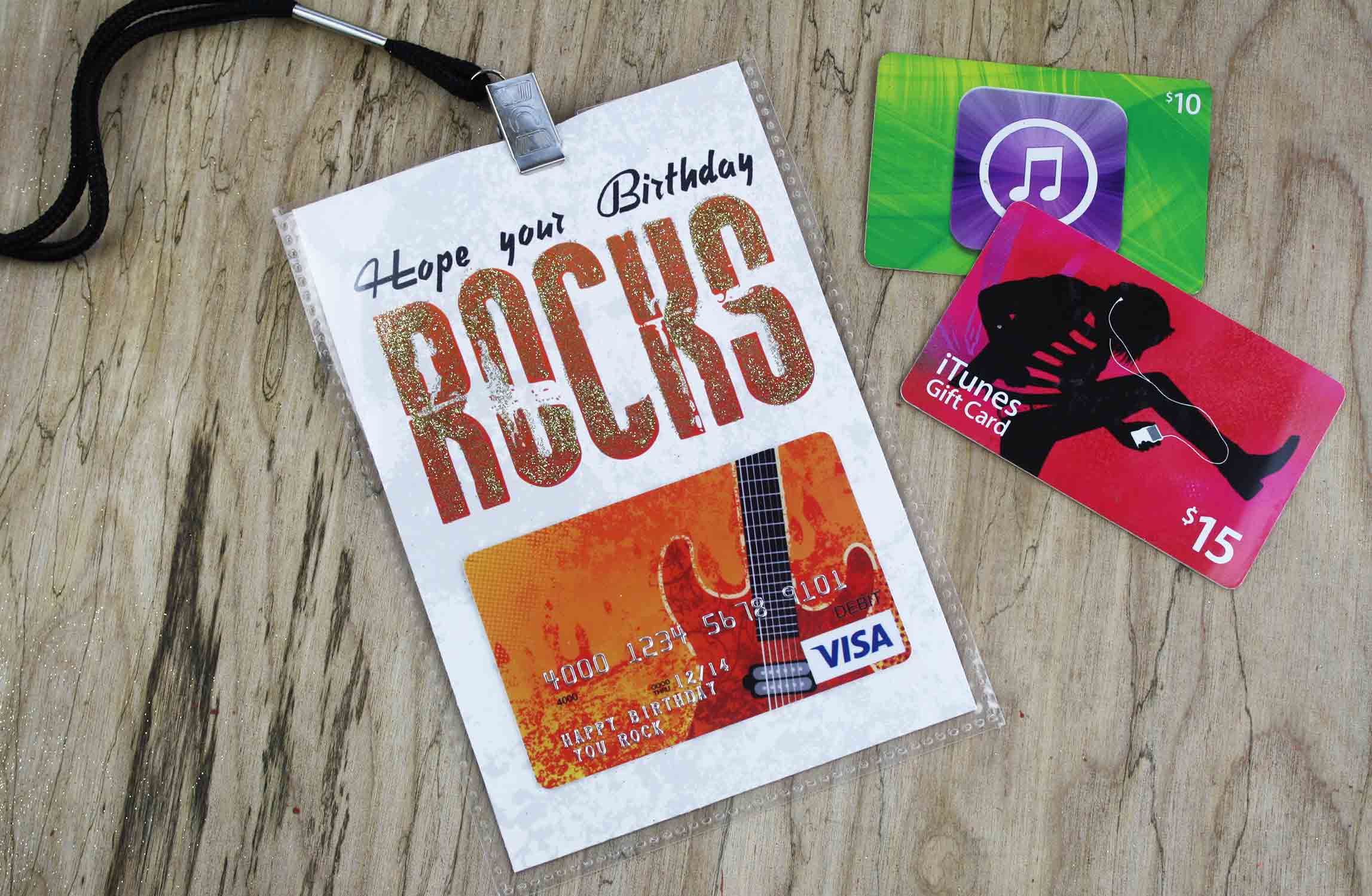 Hope Your Birthday Rocks Free MusicThemed Gift Card