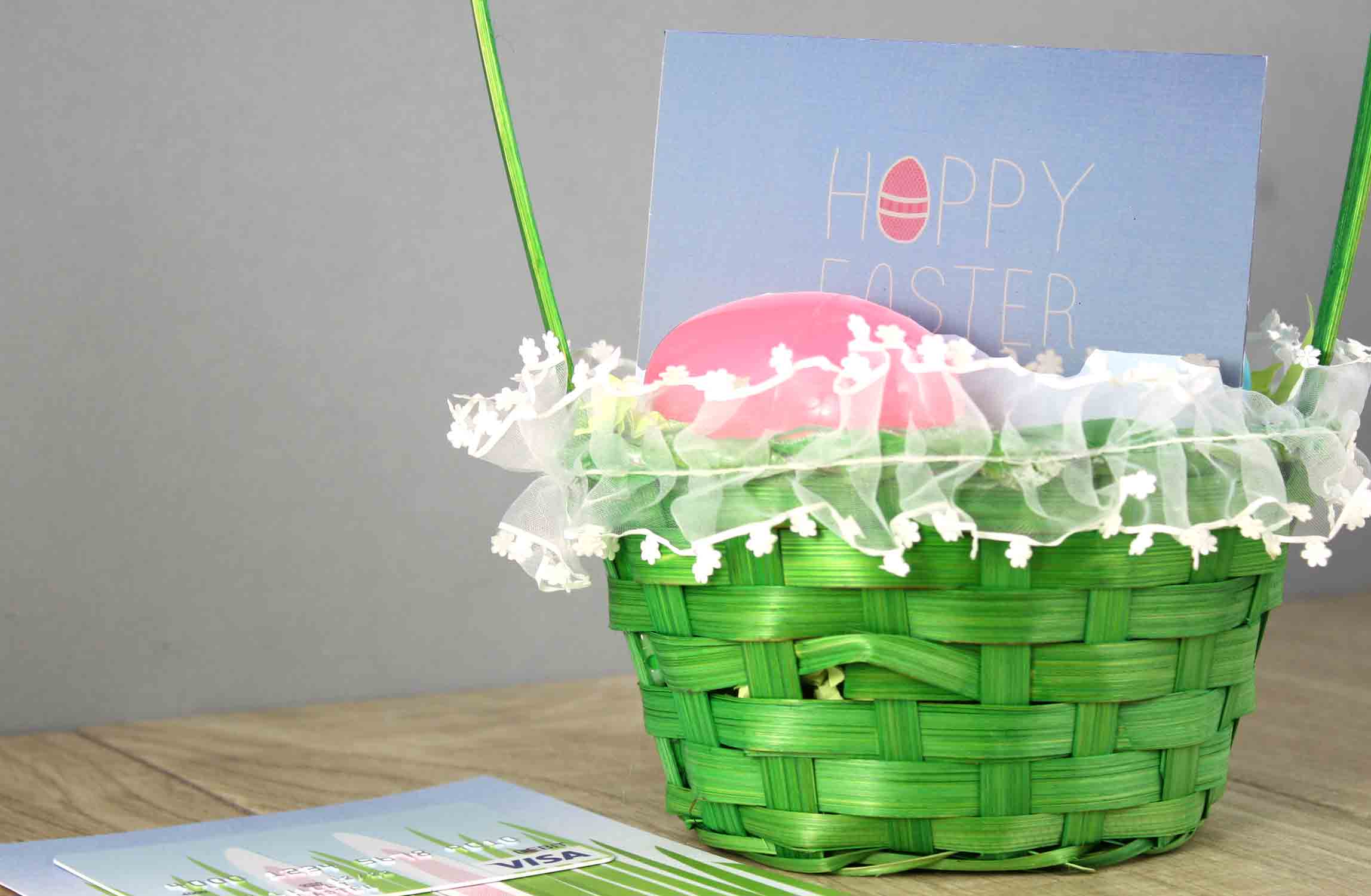 gift card in basket