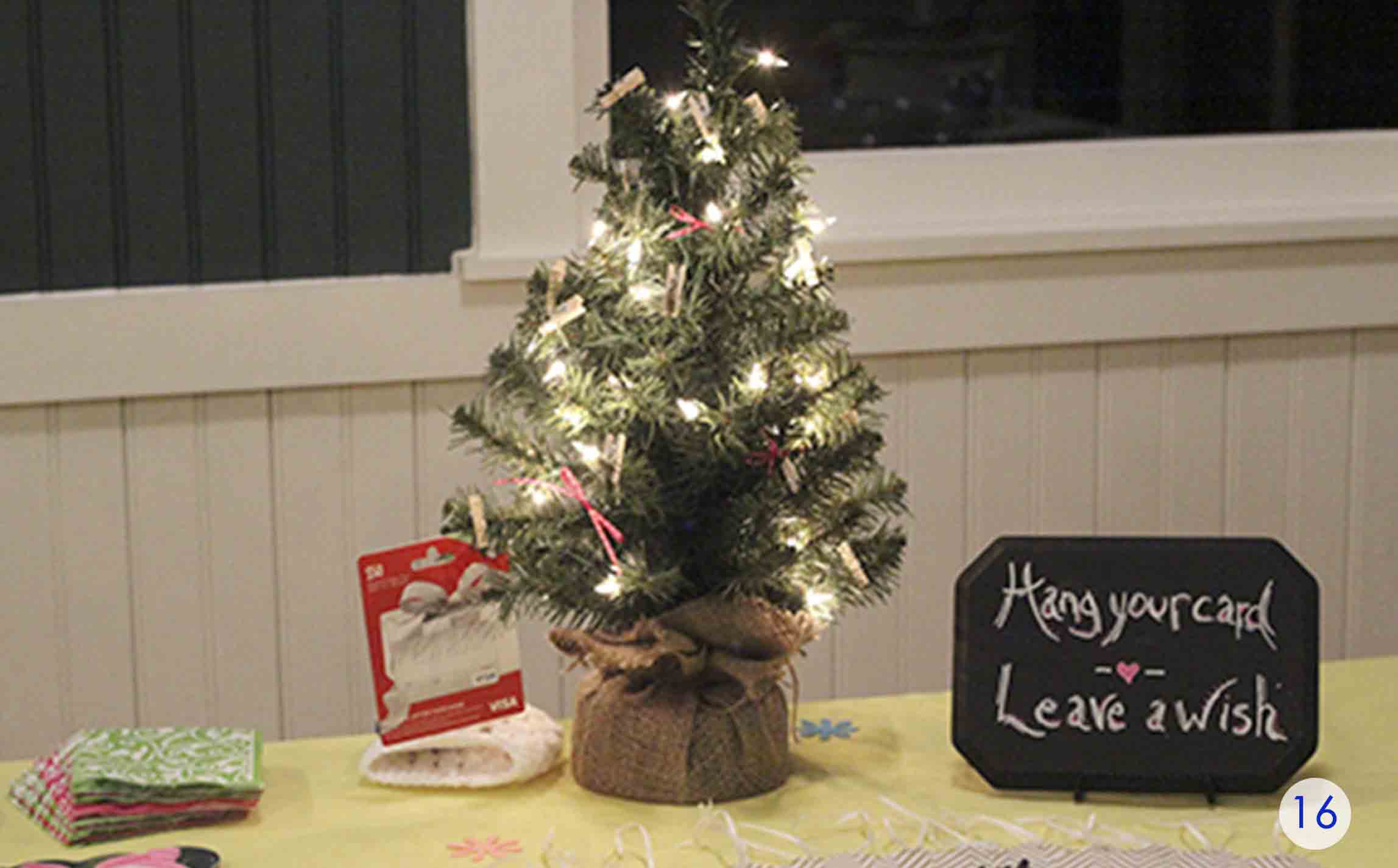 baby shower gift card tree