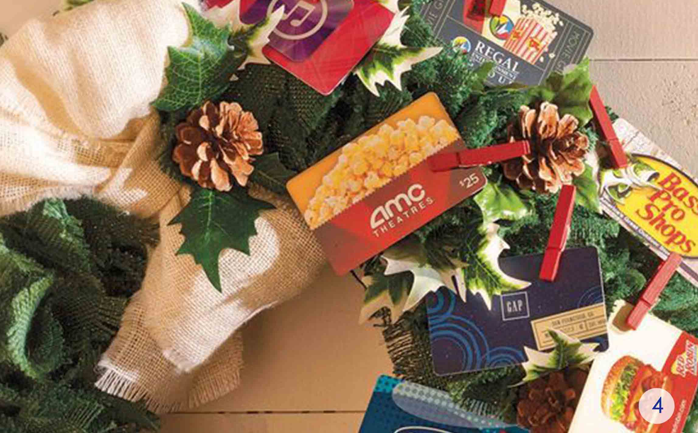 Gift Card Christmas Trees in the Mail