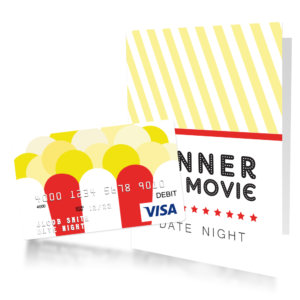 date night gift card for dinner and a movie