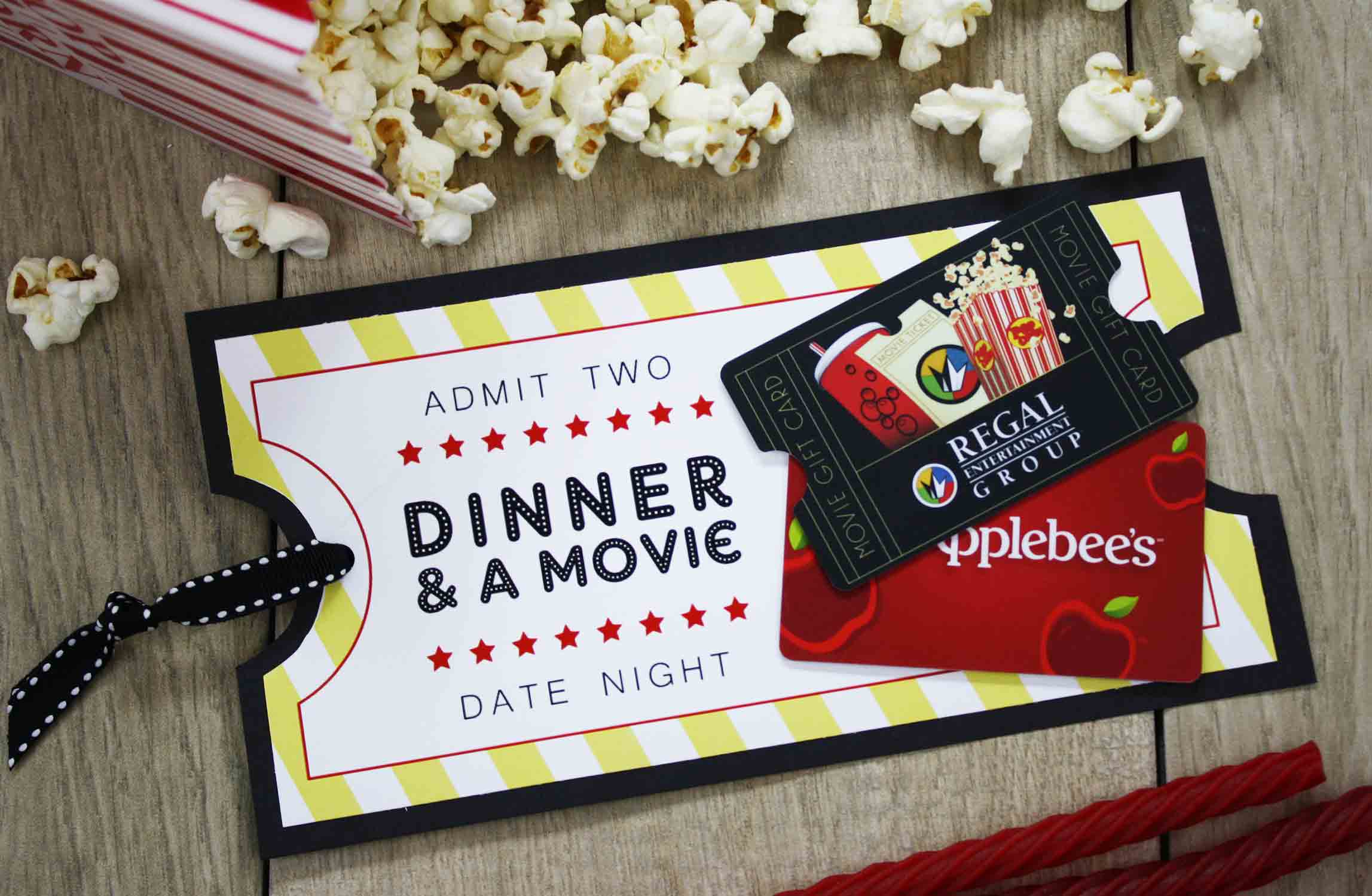 Free Printable Give DATE NIGHT For A Wedding Gift