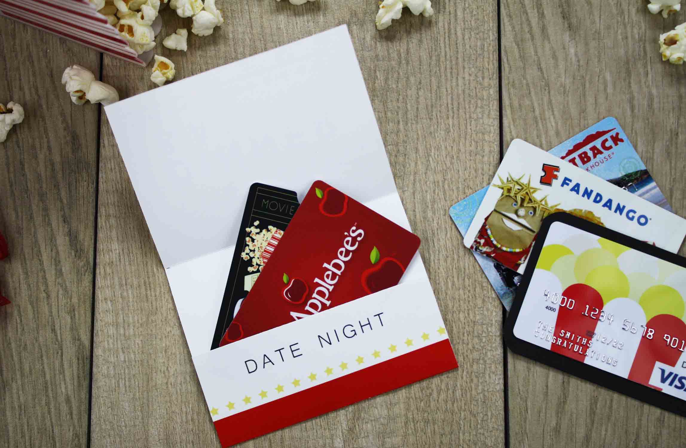 Free Printable} Give DATE NIGHT for a Wedding Gift, GCG