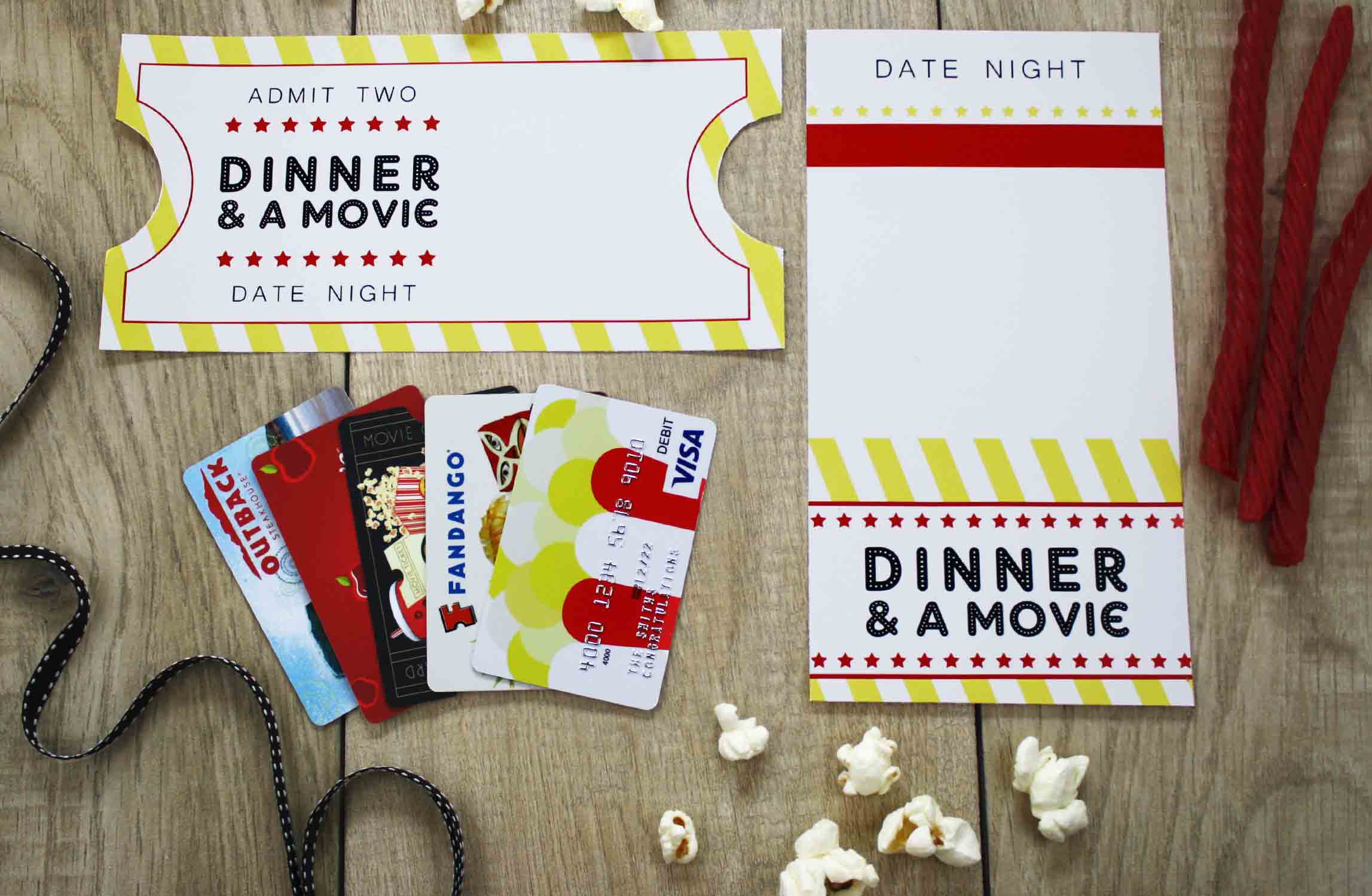 Free Printable} Give DATE NIGHT for a Wedding Gift