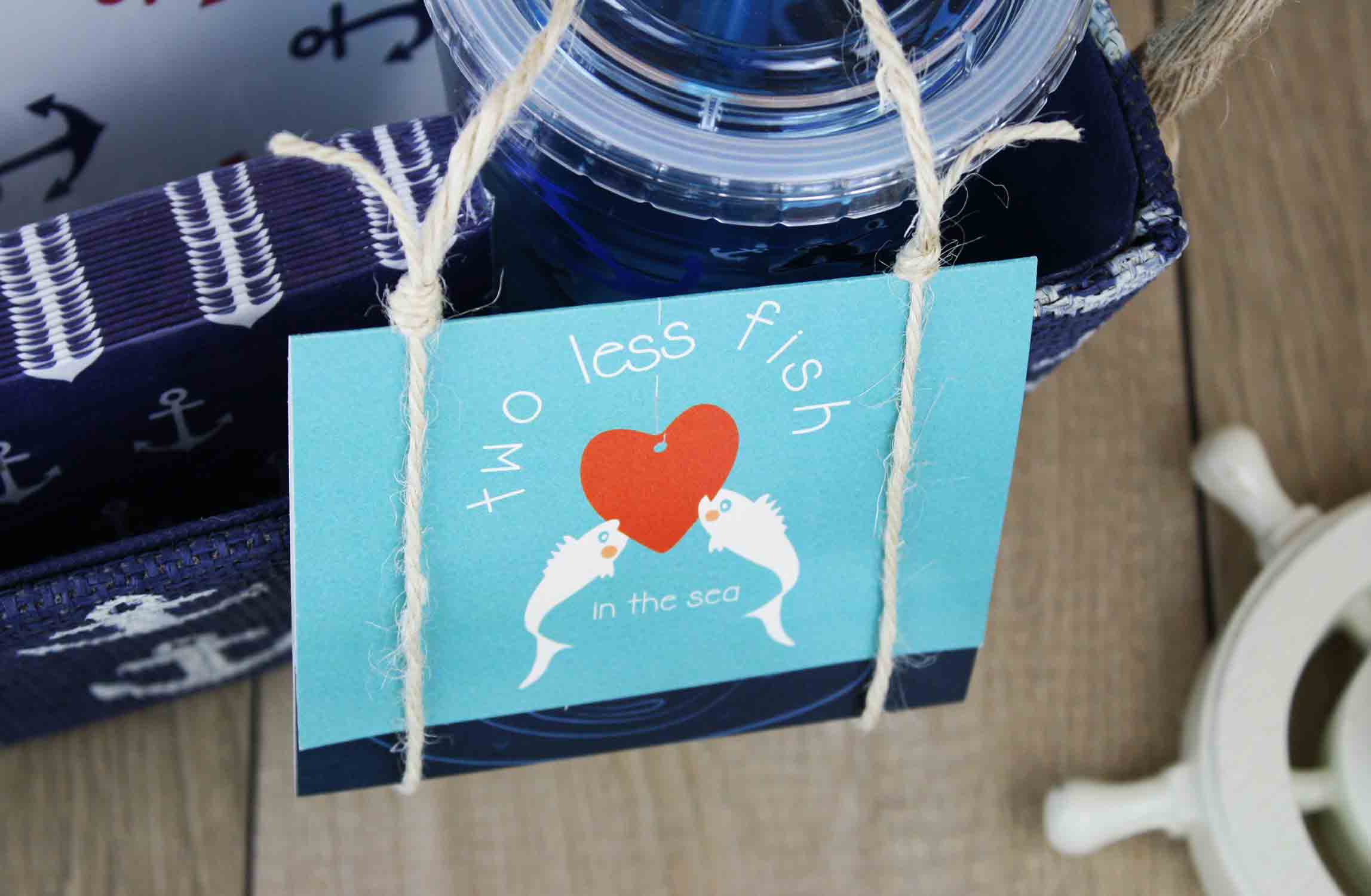 wedding gift card holder with nautical theme