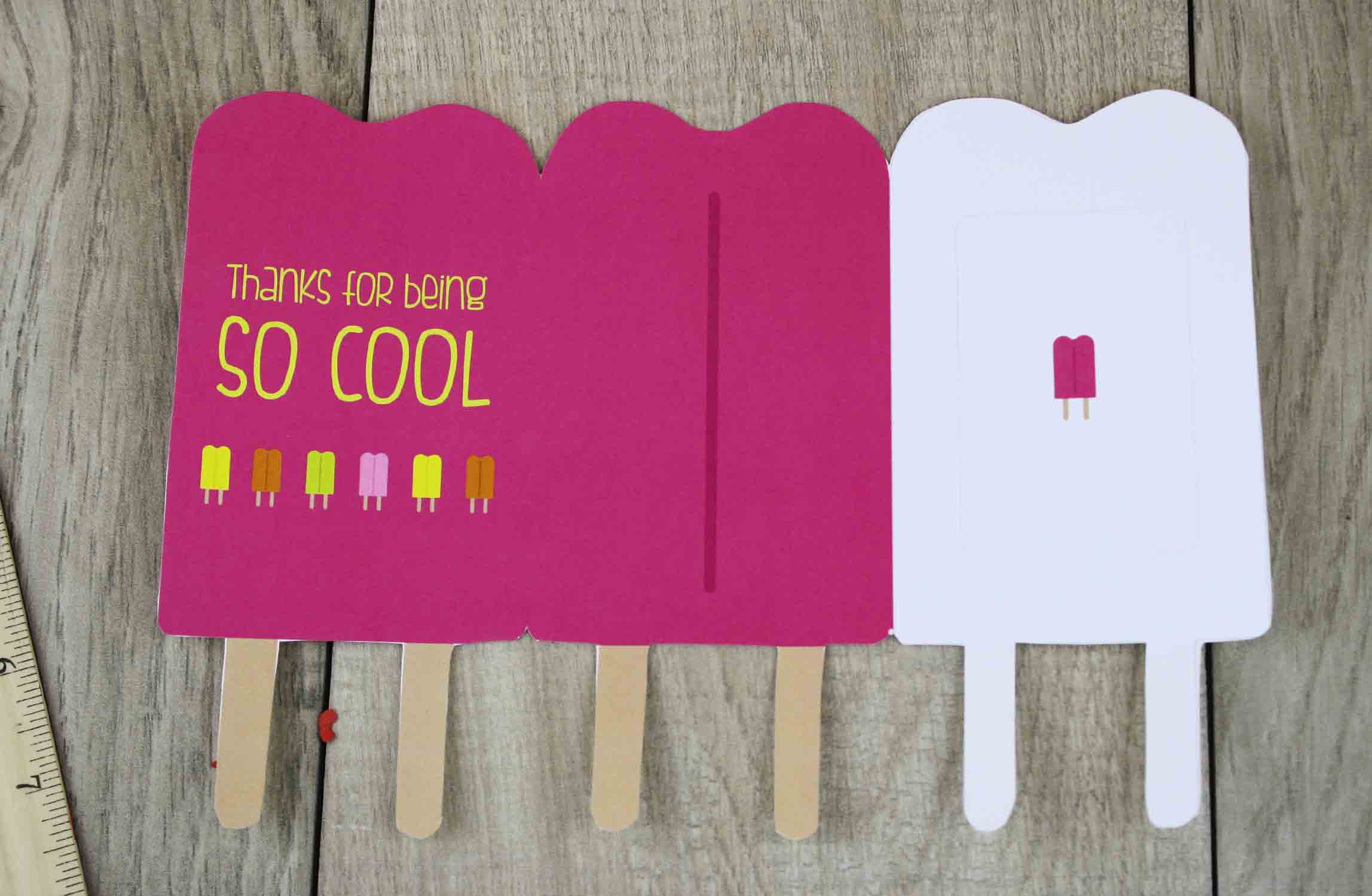 popsicle gift card