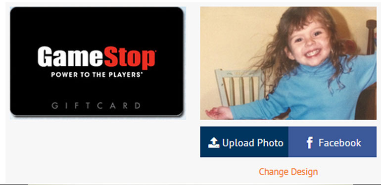 egift card with photo