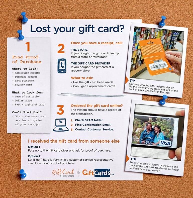 How Can I Get My Lost Gift Card Back?