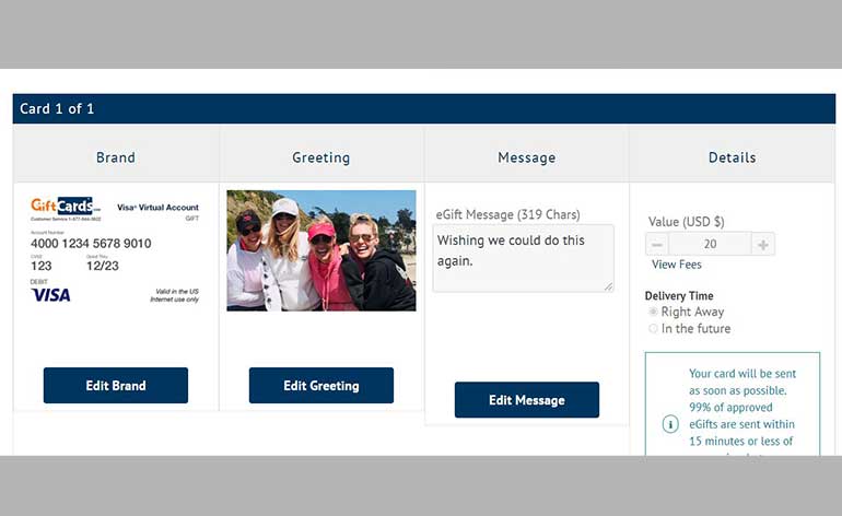 How To Send Electronic Visa Gift Cards Gcg