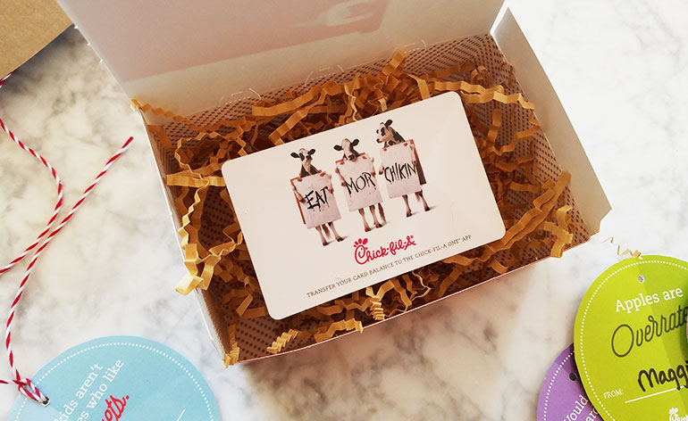 Easy Teacher Gift Idea {Chick-fil-A Gift Card FREE Printable