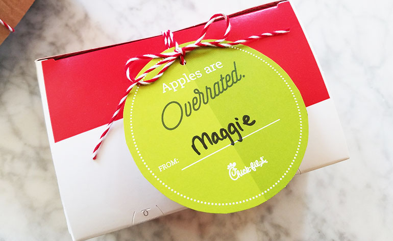 Easy Teacher Gift Idea {Chick-fil-A Gift Card FREE Printable