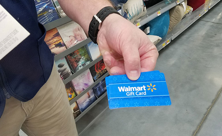 Walmart e gift card best sale in store