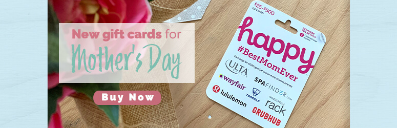 new mothers day gift card on board with flowers
