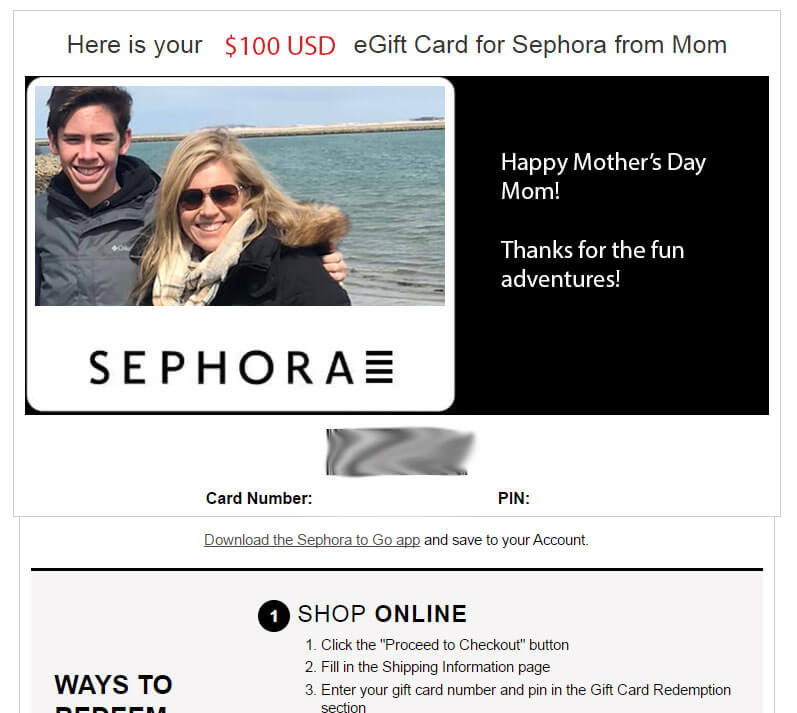 gift card sephora online