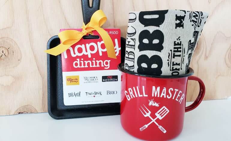 happy dining gift card with bbq barbecue set