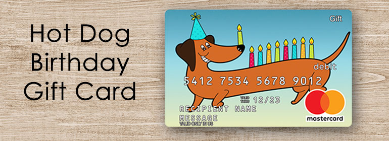 birthday dog gift card