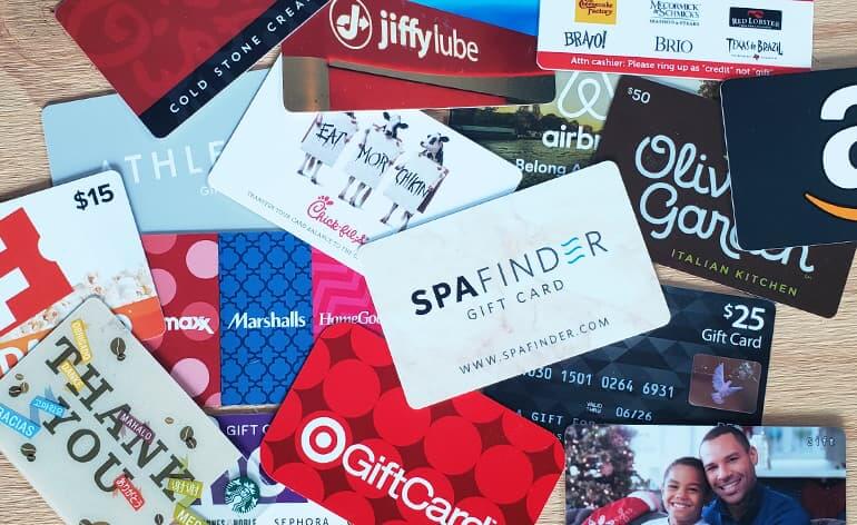 multiple gift cards
