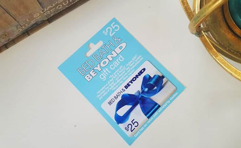 bed bath and beyond gift cards