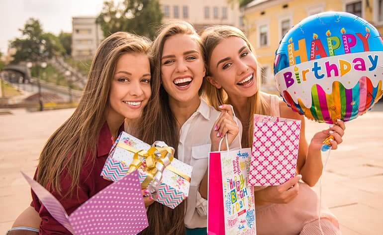 ladies celebrating a summer birthday
