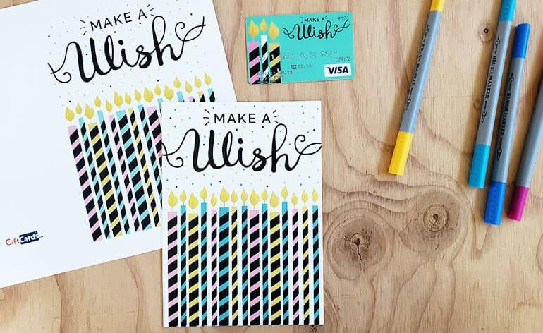 Make a Wish! Birthday Gift Card + FREE Greeting Card