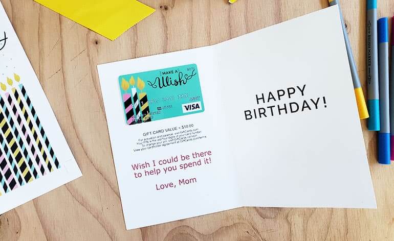 Make A Wish Birthday Gift Card Free Greeting Card Giftcards Com