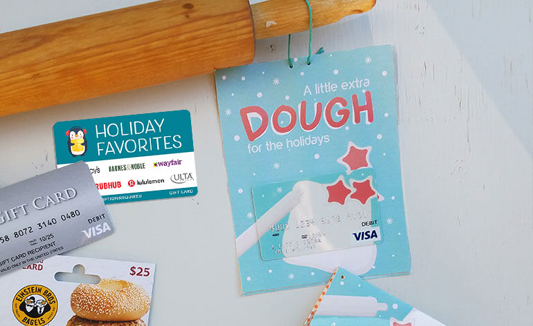 little extra dough printable with gift card examples