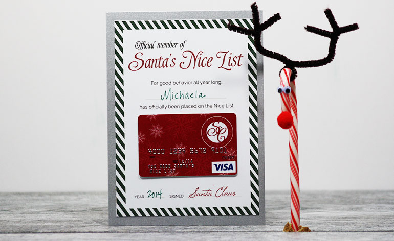 Free Printable Santa S Nice List Certificate Giftcards Com