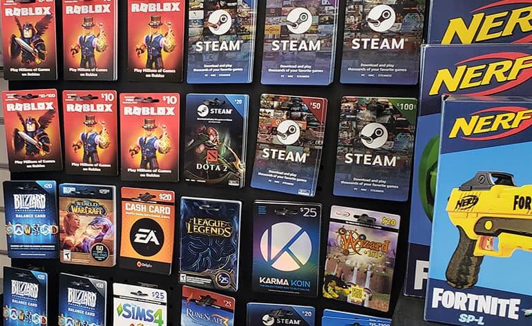 gift cards for online games