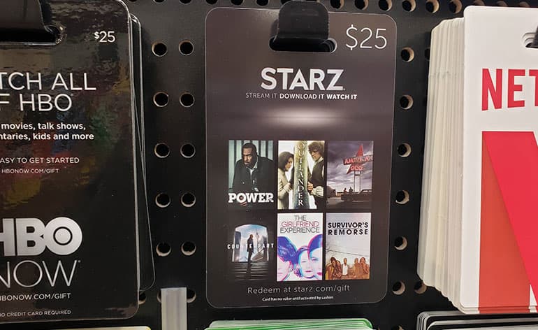 starz and hbo gift cards