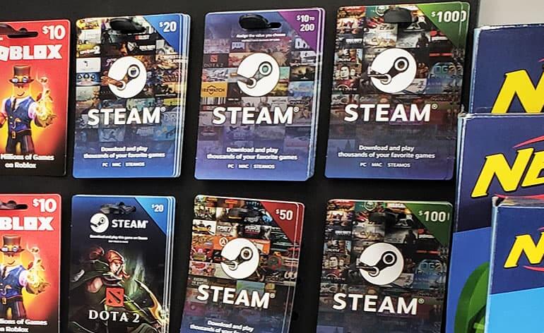 trade steam gift card for cash