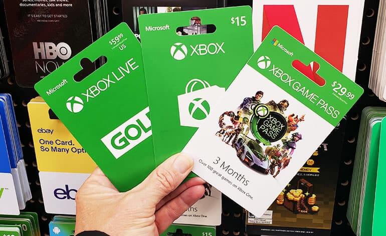 where are xbox gift cards sold