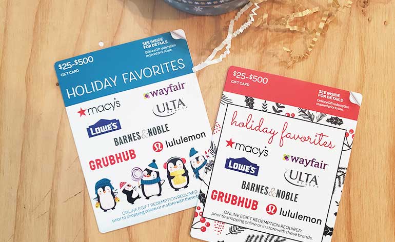 List of the Best Holiday Gift Cards for Teens