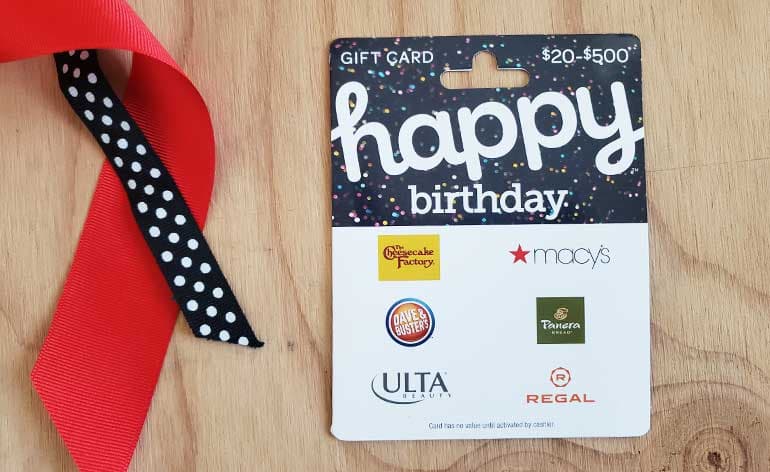 best birthday gift cards