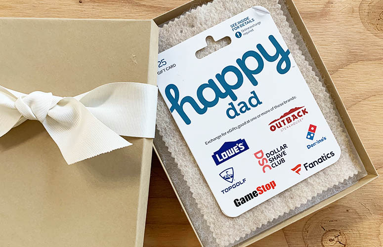   Gift Card for any amount in a Best Dad Gift Box :  Gift Cards