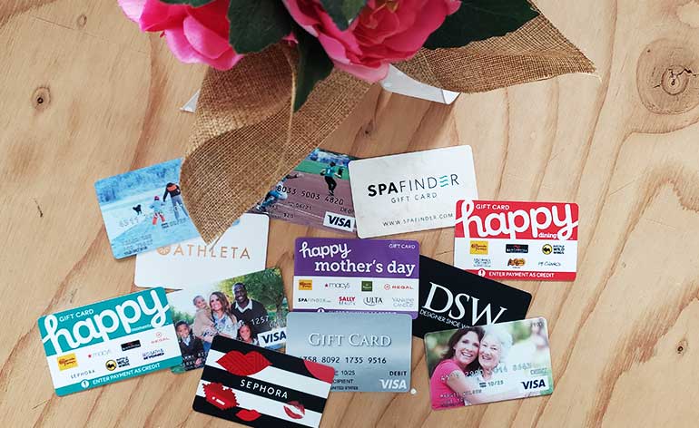 gift card ideas for mom