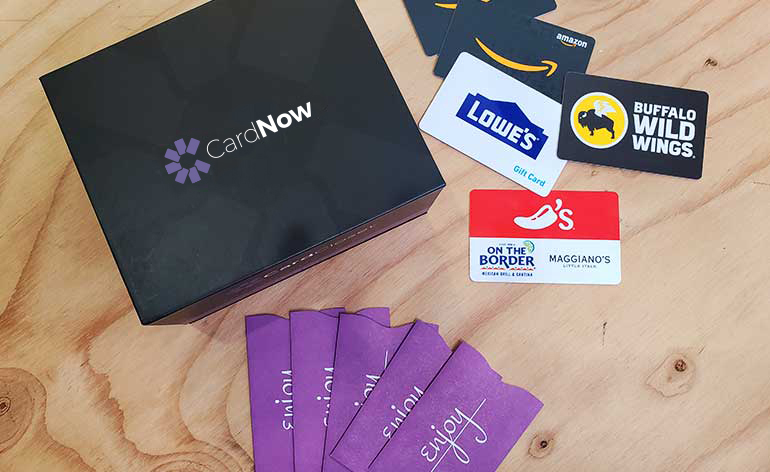 cardnow box with cards