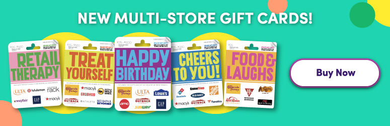 banner with gift cards