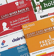 Gift Cards that Give Back