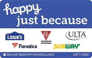 Happy Just Because Gift Card