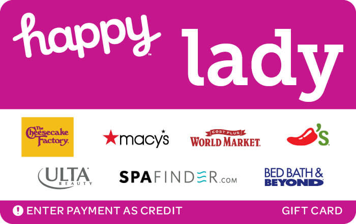 Happy Lady Gift Card Giftcards Com