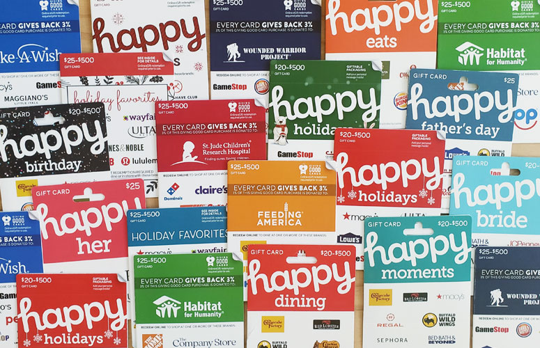 NEW! Gift Cards Usable at Many Stores! (No Fees!)