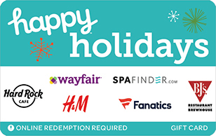Happy Holidays gift card