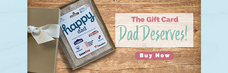 happy dad gift card in a box