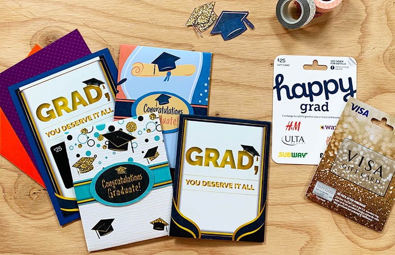 grad deserves printable gift card holders